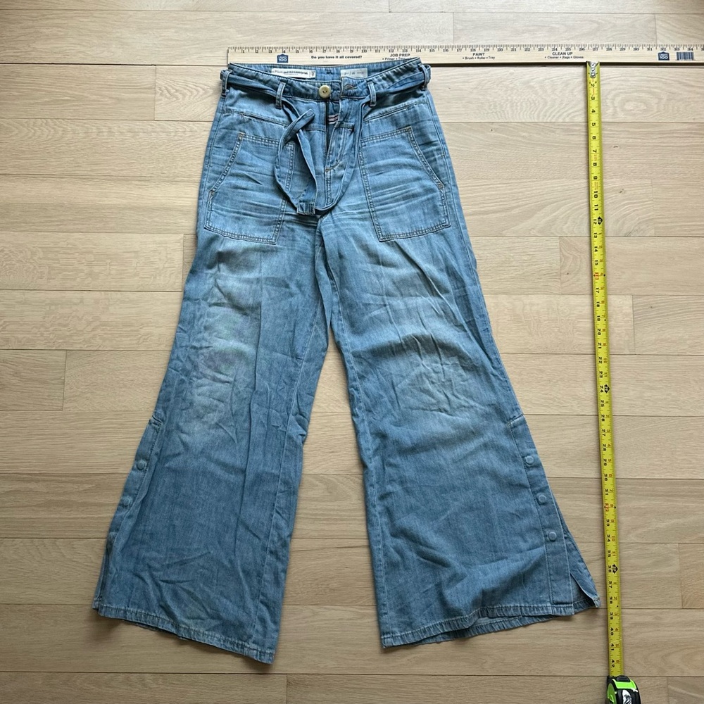 Anthropologie Pilcro Blue Flare & Wide Leg Jeans